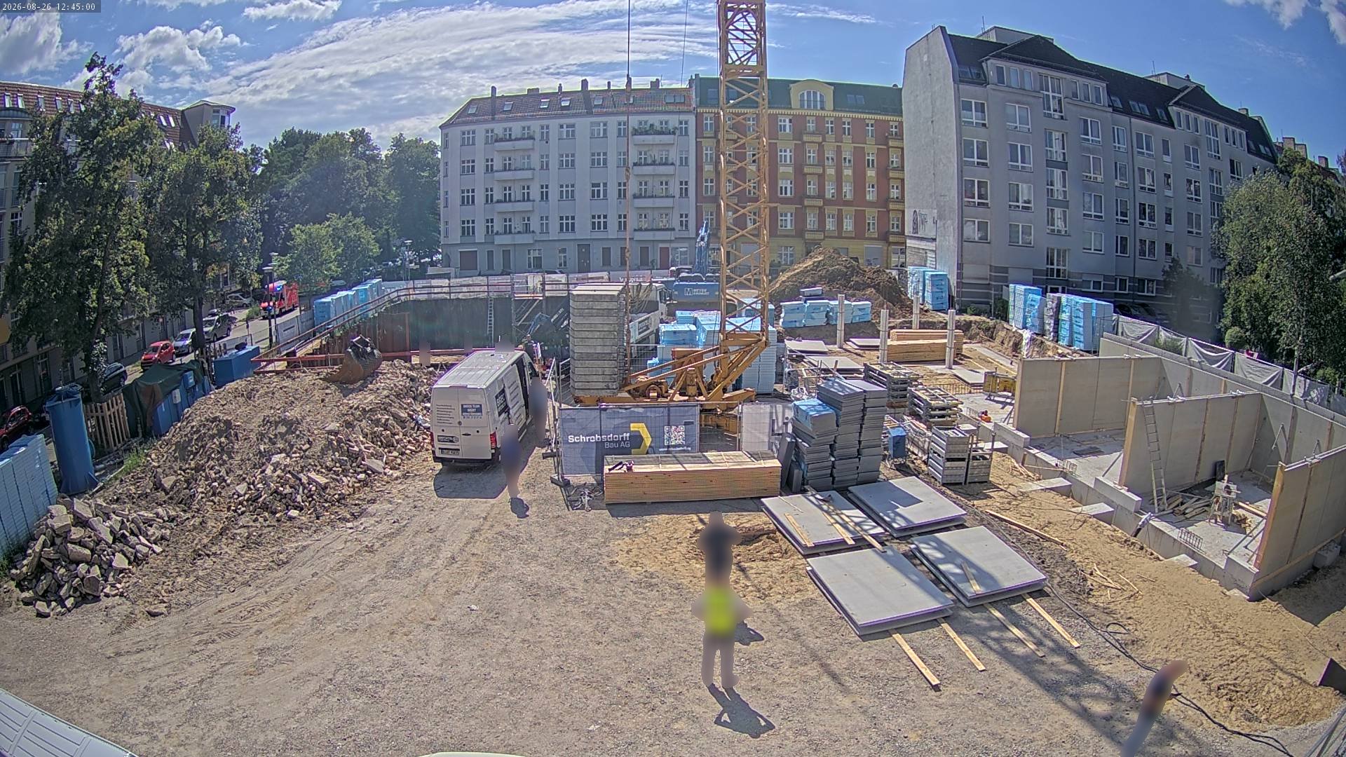 Live-Ansicht der Baustelle