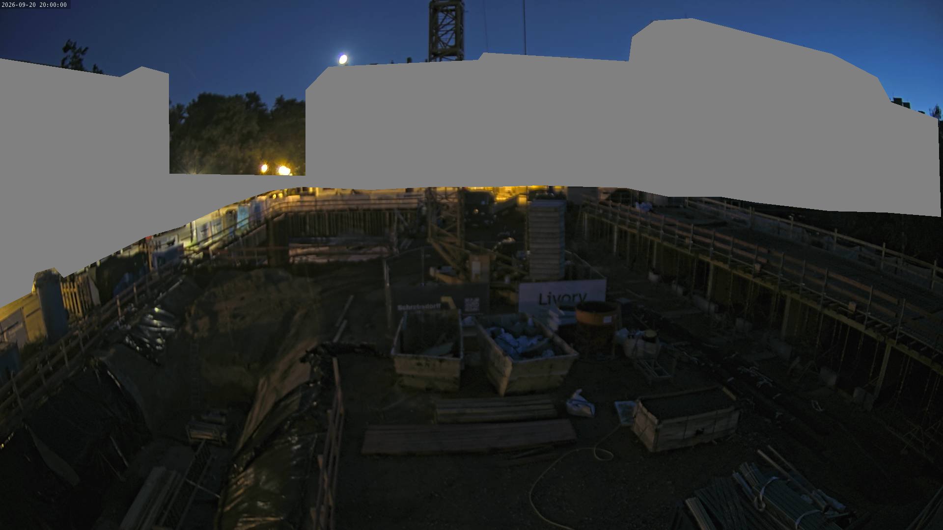 Live-Ansicht der Baustelle